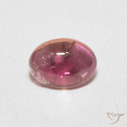 0.72ct 天然 ミディアムパープル トルマリン, 楕円形, 透明