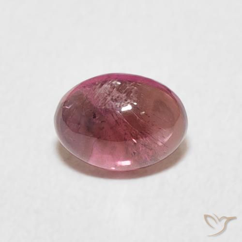 0.71ct 天然 オレンジがかったピンク トルマリン, 楕円形, 透明