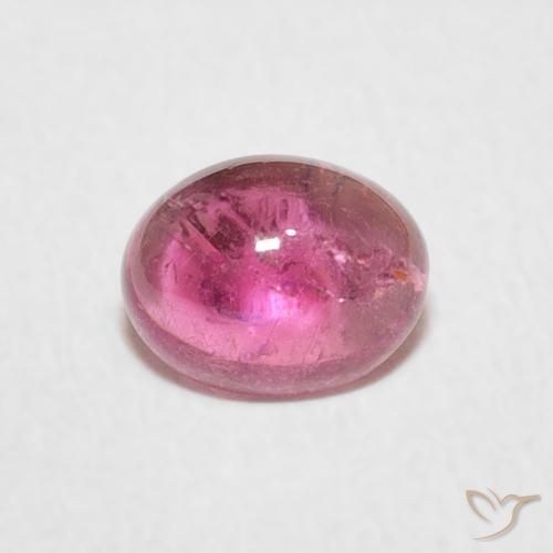 0.81ct 天然 ホットピンク トルマリン, 楕円形, 透明