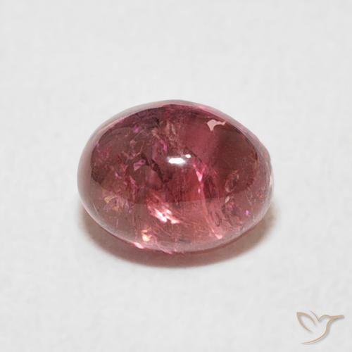 0.80ct 天然 紫がかったチェリーレッド トルマリン, 楕円形, 透明