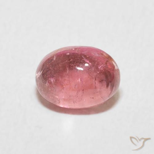 0.80ct 天然 バブルガムピンク トルマリン, 楕円形, 透明