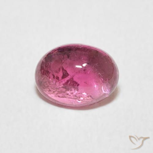 0.77ct 天然 フルーツパンチレッド トルマリン, 楕円形, 透明
