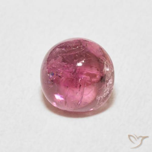 1.23ct 天然 ホットピンク トルマリン, ラウンド, 透明