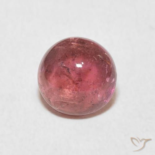 1.13ct 天然 フルーツパンチレッド トルマリン, ラウンド, 透明