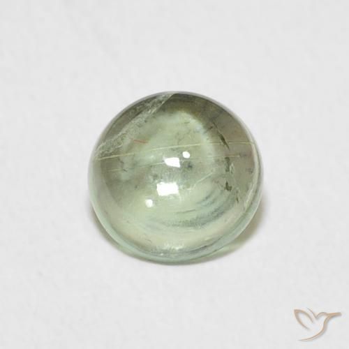 0.78ct 天然 薄いヘーゼルグリーン トルマリン, ラウンド, 透明