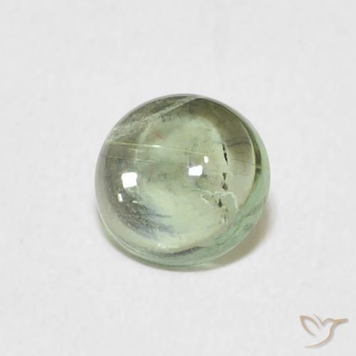 0.78ct 天然 薄いヘーゼルグリーン トルマリン, ラウンド, 透明