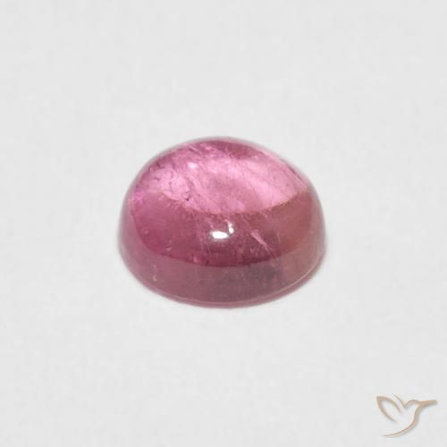 0.73カラットの天然Medium Light-Pinkトルマリン、ラウンド、透明