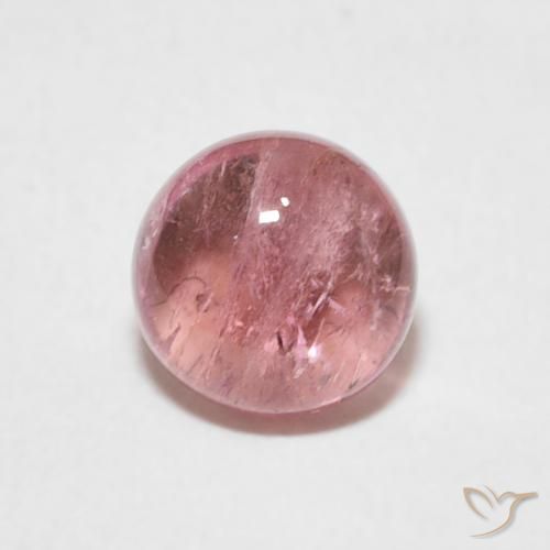 1.23ct 天然 ライトピンク トルマリン, ラウンド, 透明