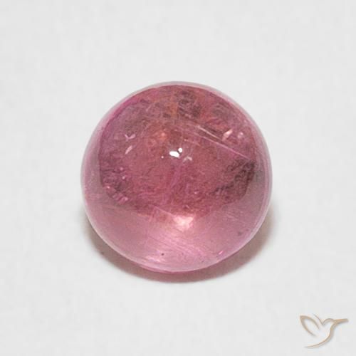0.93ct 天然 ホットピンクトーン トルマリン, ラウンド, 透明