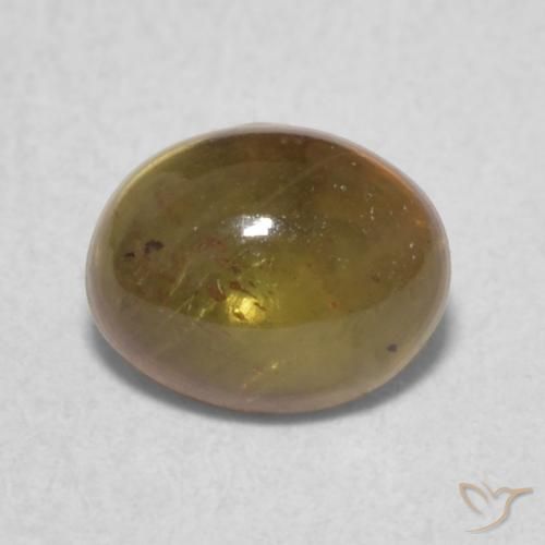 0.84ct 天然 ピーナッツブラウン トルマリン, 楕円形, 透明