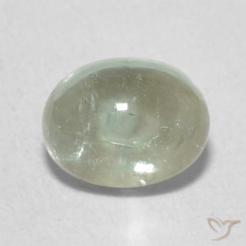 0.87ct 天然 ライトグリーン トルマリン, 楕円形, 透明