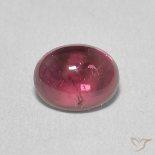 1.10ct 天然 濃いマゼンタ トルマリン, 楕円形, 透明