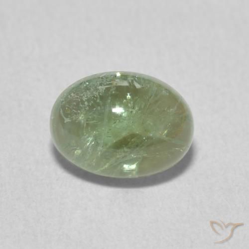 1.29ct 天然 ライトグリーン トルマリン, 楕円形, 透明