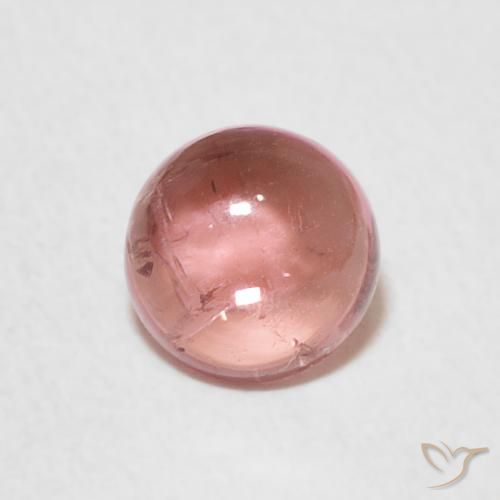 0.77ct 天然 オレンジピンク トルマリン, ラウンド, 透明