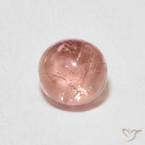 1.29ct 天然 アーシーピンク トルマリン, ラウンド, 透明