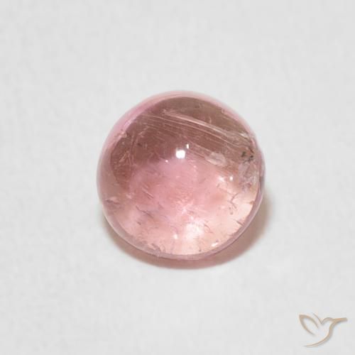 1.02ct 天然 薄いホットピンク トルマリン, ラウンド, 透明