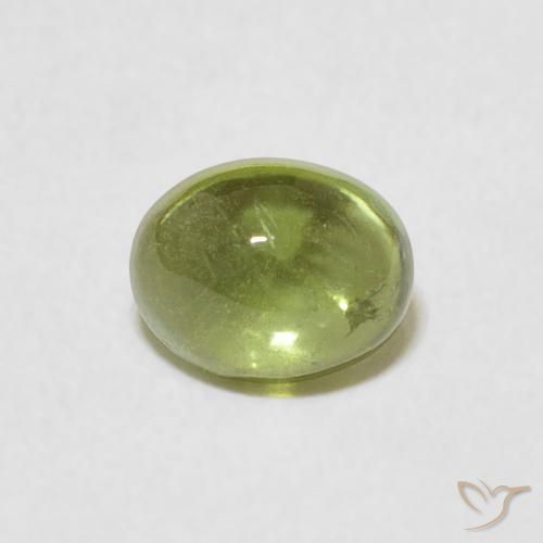 0.79ct 天然 オリーブグリーン トルマリン, 楕円形, 透明