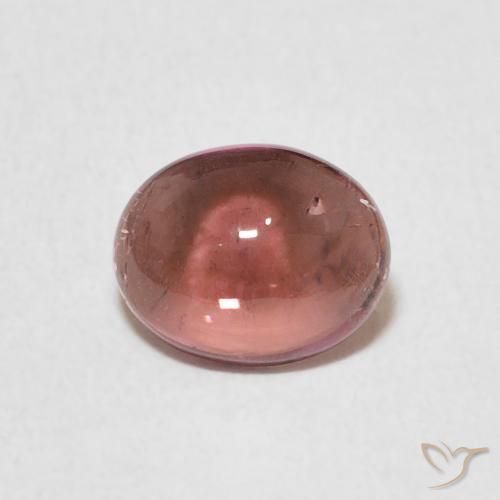 1.02ct 天然 ローズピンク トルマリン, 楕円形, 透明