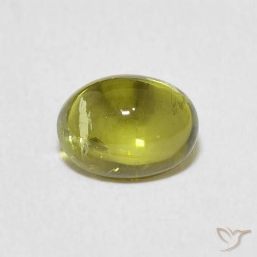 1.44ct 天然 ウォームアーシーグリーン トルマリン, 楕円形, 透明