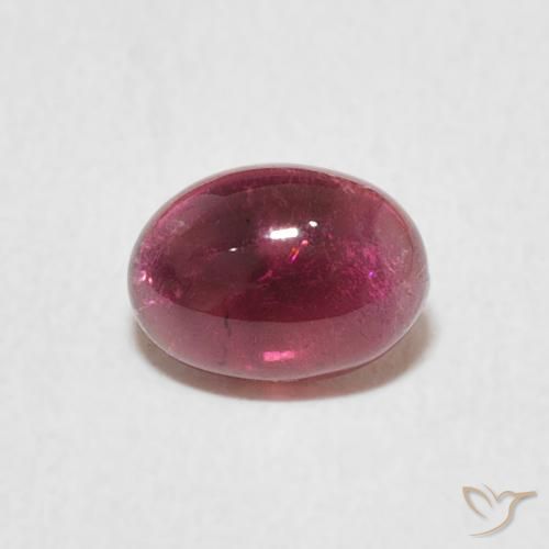 0.76ct 天然 濃いマゼンタ トルマリン, 楕円形, 透明
