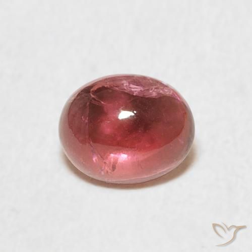 0.92ct 天然 ミディアムピンク トルマリン, 楕円形, 透明