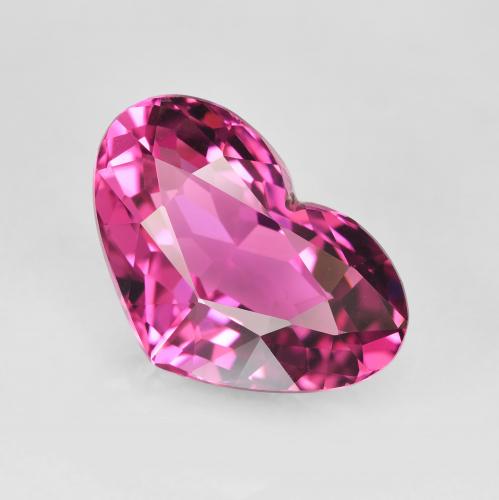 4.15ct 天然 グレープ トルマリン, 心臓, VVS