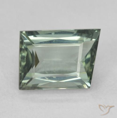 1.67ct 天然 ミディアムグリーングレー トルマリン, ファンシー, VVS