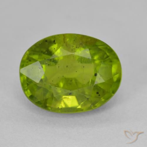 6.78ct 天然 ライブリーグリーン トルマリン, 楕円形, VS