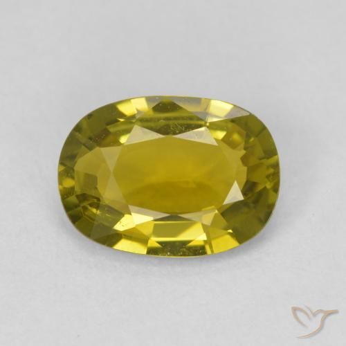 1.80ct 天然 黄みがかったグリーン トルマリン, クッション, VVS-VS