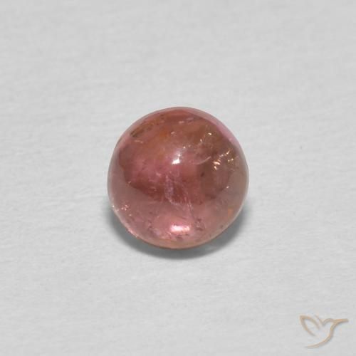 0.59ct 天然 赤みがかったピンク トルマリン, ラウンド, 透明