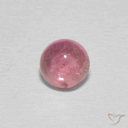 0.51ct 天然 ミディアムマゼンタ トルマリン, ラウンド, 透明