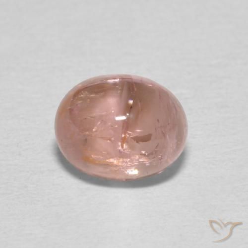 0.98ct 天然 サーモンピンク トルマリン, 楕円形, 透明
