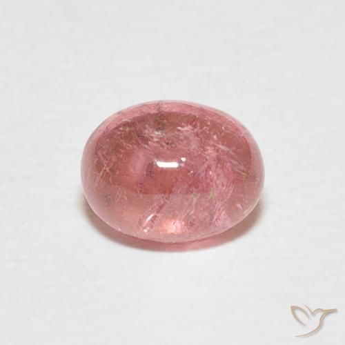 0.85ct 天然 薄いホットピンク トルマリン, 楕円形, 透明