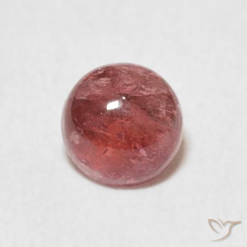 0.60ct 天然 ダークピンク トルマリン, ラウンド, 透明, Photo A