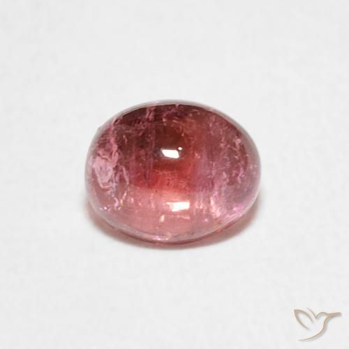 0.73ct 天然 フルーツパンチレッド トルマリン, 楕円形, 透明