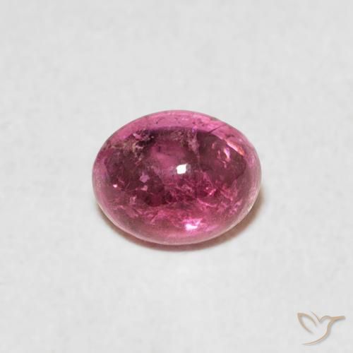 0.78ct 天然 オレンジピンク トルマリン, 楕円形, 透明