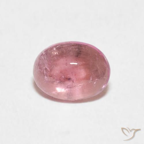 0.65ct 天然 バブルガムピンク トルマリン, 楕円形, 透明