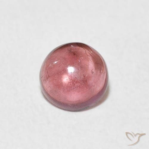 0.54ct 天然 オレンジピンク トルマリン, ラウンド, 透明
