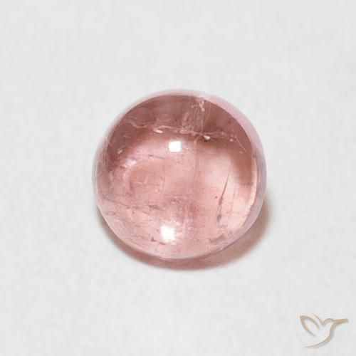 0.63ct 天然 ライトピンク トルマリン, ラウンド, 透明