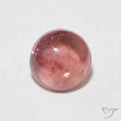 0.61ct 天然 薄いキャンディーアップルレッド トルマリン, ラウンド, 透明
