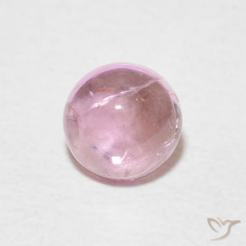 0.68ct 天然 非常に薄いピンク トルマリン, ラウンド, 透明