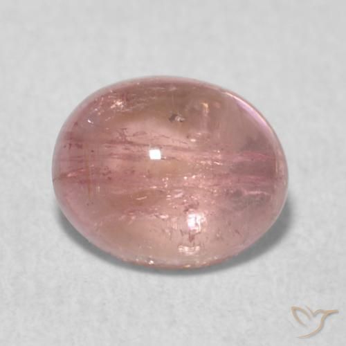 0.75ct 天然 ライトピンク トルマリン, 楕円形, 透明