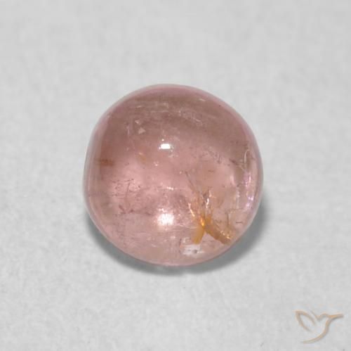 0.51ct 天然 ミディアムピンク トルマリン, ラウンド, 透明