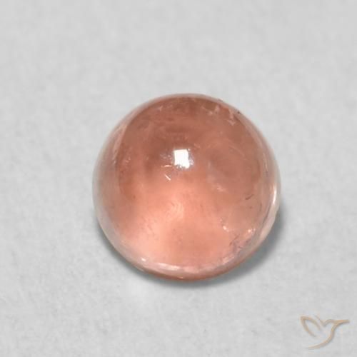 0.65ct 天然 ミディアムピンク トルマリン, ラウンド, 透明