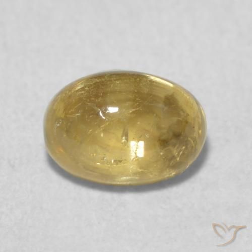 0.72ct 天然 トスカーナイエロー トルマリン, 楕円形, 透明