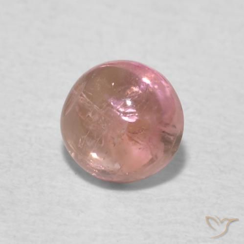 0.53ct 天然 ライトローズピンク トルマリン, ラウンド, 透明