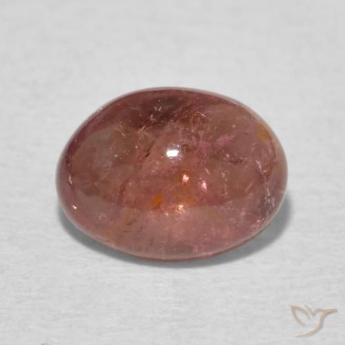 1.40ct 天然 ローズウッドピンク トルマリン, 楕円形, 透明