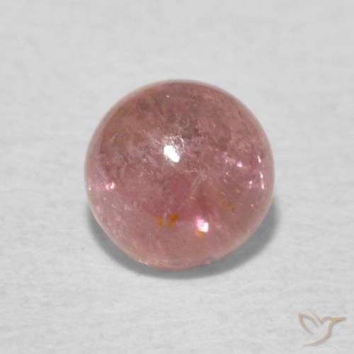 0.58ct 天然 ミディアムピンク トルマリン, ラウンド, 透明