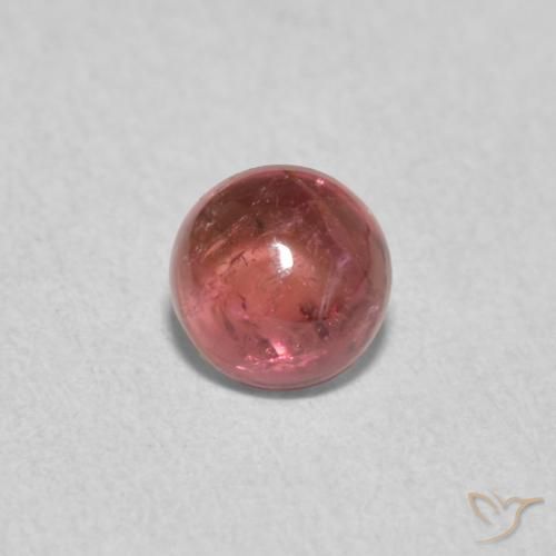 0.69ct 天然 Medium Dark-Pink トルマリン, ラウンド, 透明