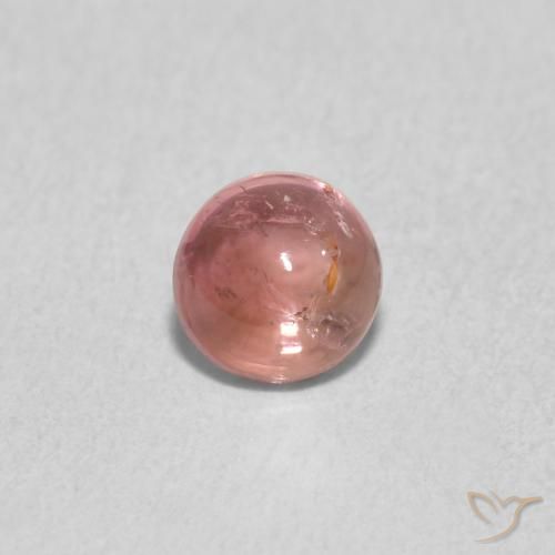0.58ct 天然 ラズベリーピンク トルマリン, ラウンド, 透明